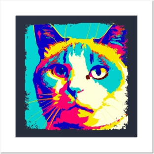 Snowshoe Pop Art - Cat Lover Gift Posters and Art